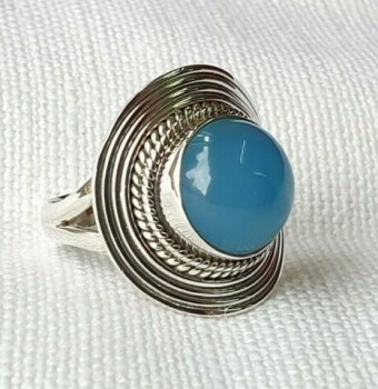edelsteen sieraden zilver ring hanger oorbellen 104